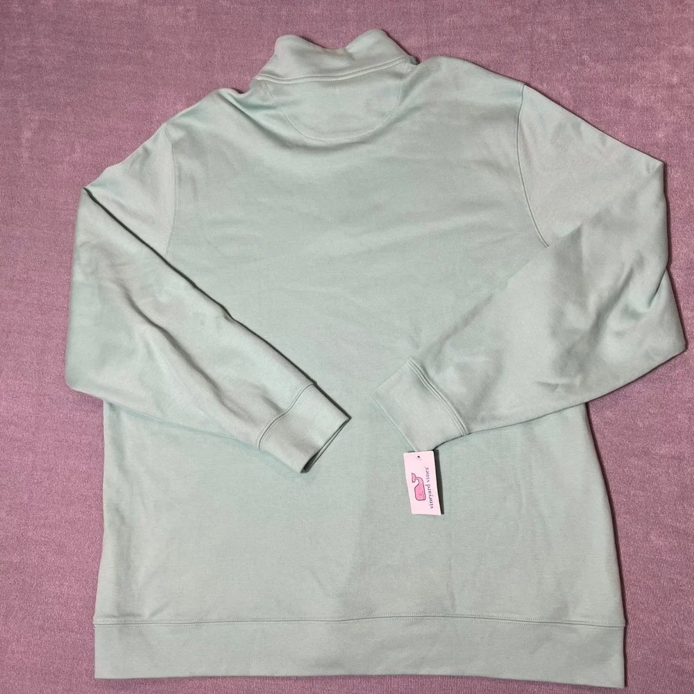 Vineyard Vines Mens XXL Philadelphia Pima Cotton 1/4 Zip Pullover Hammock Green‎